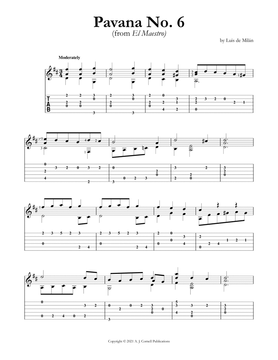 Pavana No. 6 (arr. Mark Phillips)