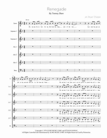Renegade (arr. Bryan Sharpe)