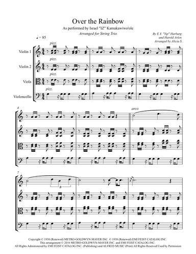 Over The Rainbow (arr. Alicia S.)