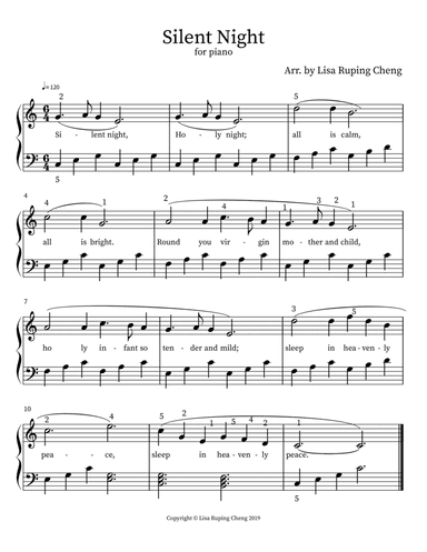 Silent Night (arr. Lisa Ruping Cheng)