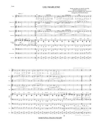 Lilli Marlene (lili Marleen) (arr. Dennis Ruello)