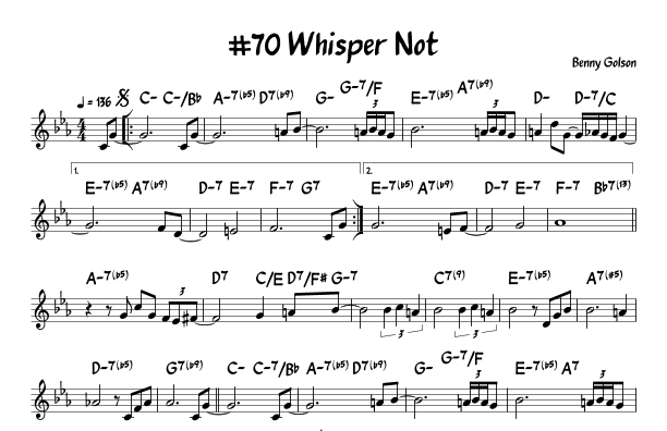 Whisper Not (arr. John Fries)