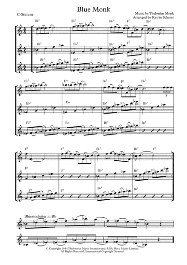 Blue Monk (arr. Katrin Scherer)