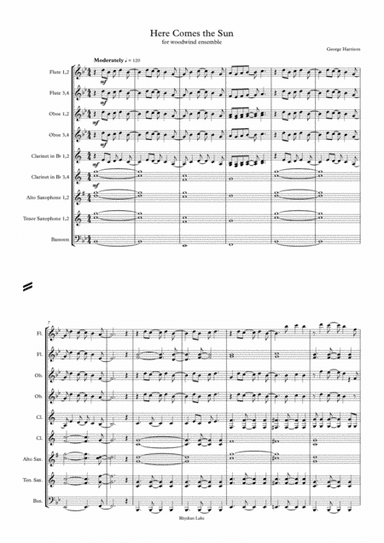 Here Comes The Sun (arr. Rhydian Lake)