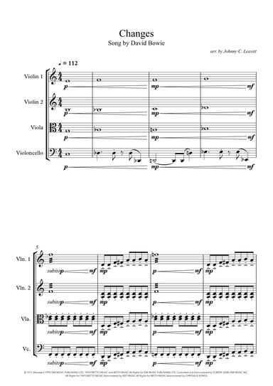 Changes (arr. Johnny C. Leavitt)