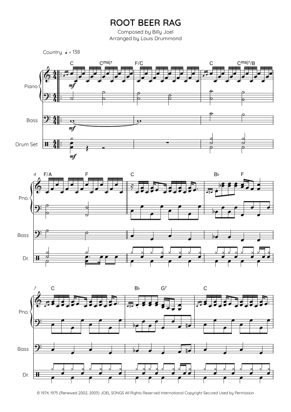 Root Beer Rag (arr. Louis Drummond)