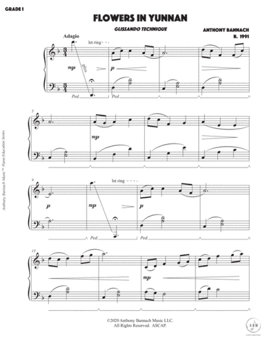 "Flowers in Yunnan" Glissando Technique Piece for Grade 1 Piano
