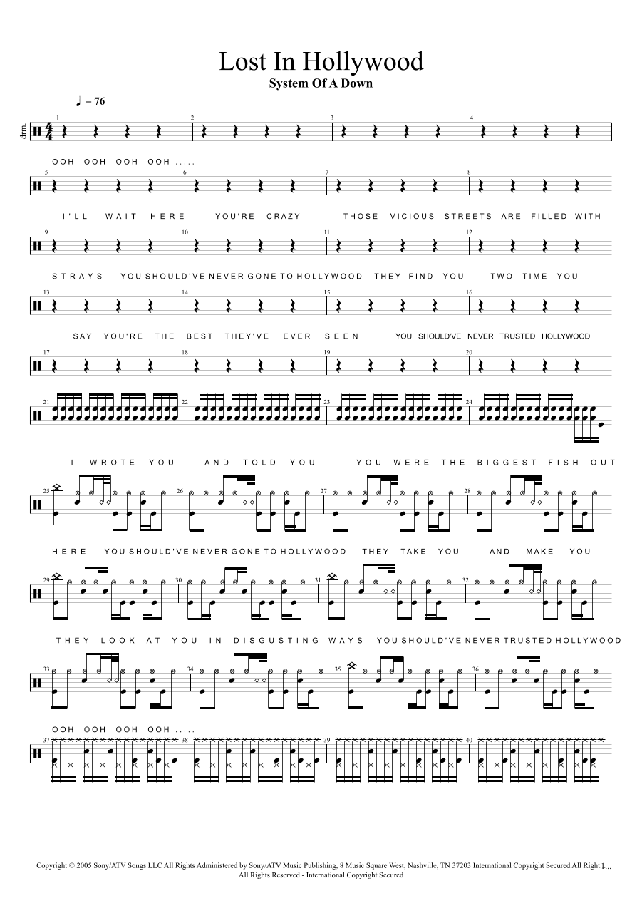 Lost In Hollywood (arr. Cyril Mayer)