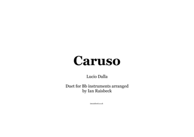 Caruso (arr. Ian Raisbeck)