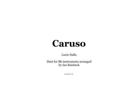 Caruso (arr. Ian Raisbeck)