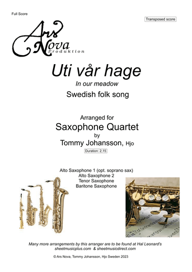 Uti vår hage (arr. Tommy Johansson, Hjo)
