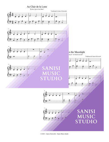 "Au Clair de la Lune" & "Shadows in the Moonlight" (arr. Janice Eckworth)