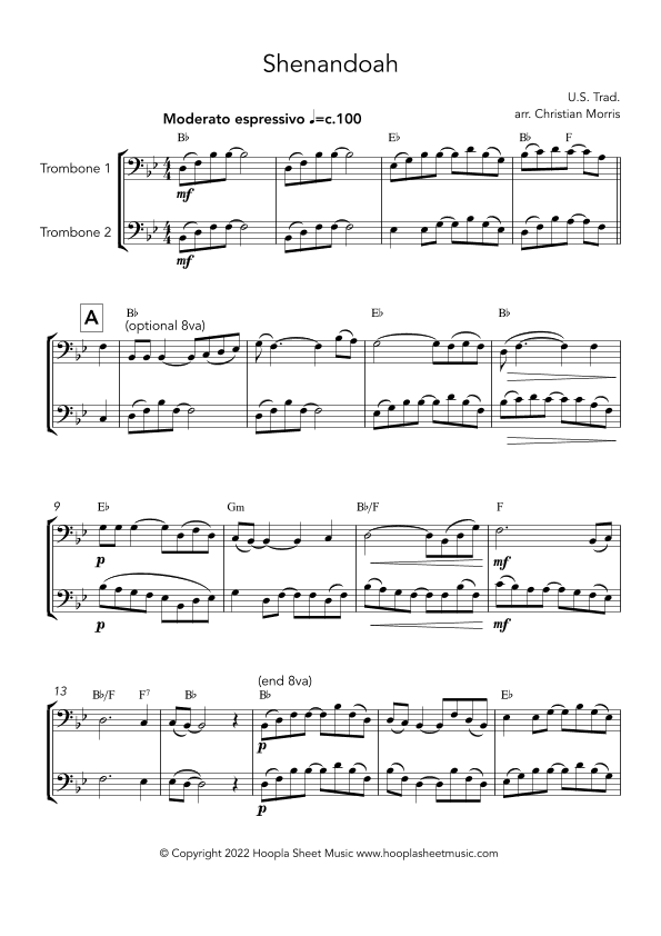 Shenandoah (arr. Christian Morris)