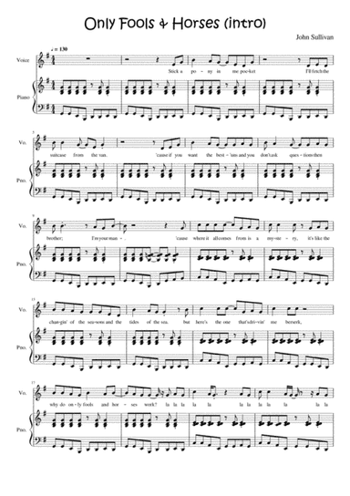 Only Fools & Horses (arr. Tom Potten)