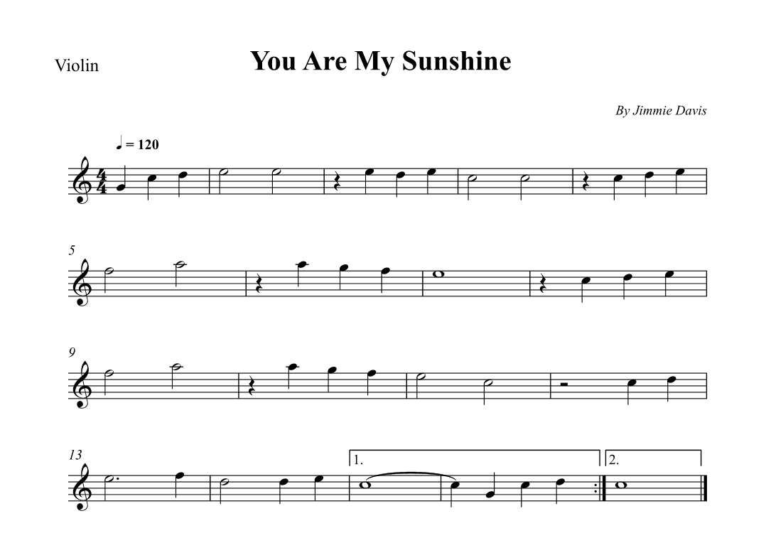 You Are My Sunshine (arr. Wesley S. SIlva)