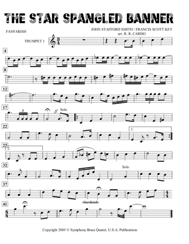The Star Spangled Banner (with optional intro*) (arr. R.R. Cardo)