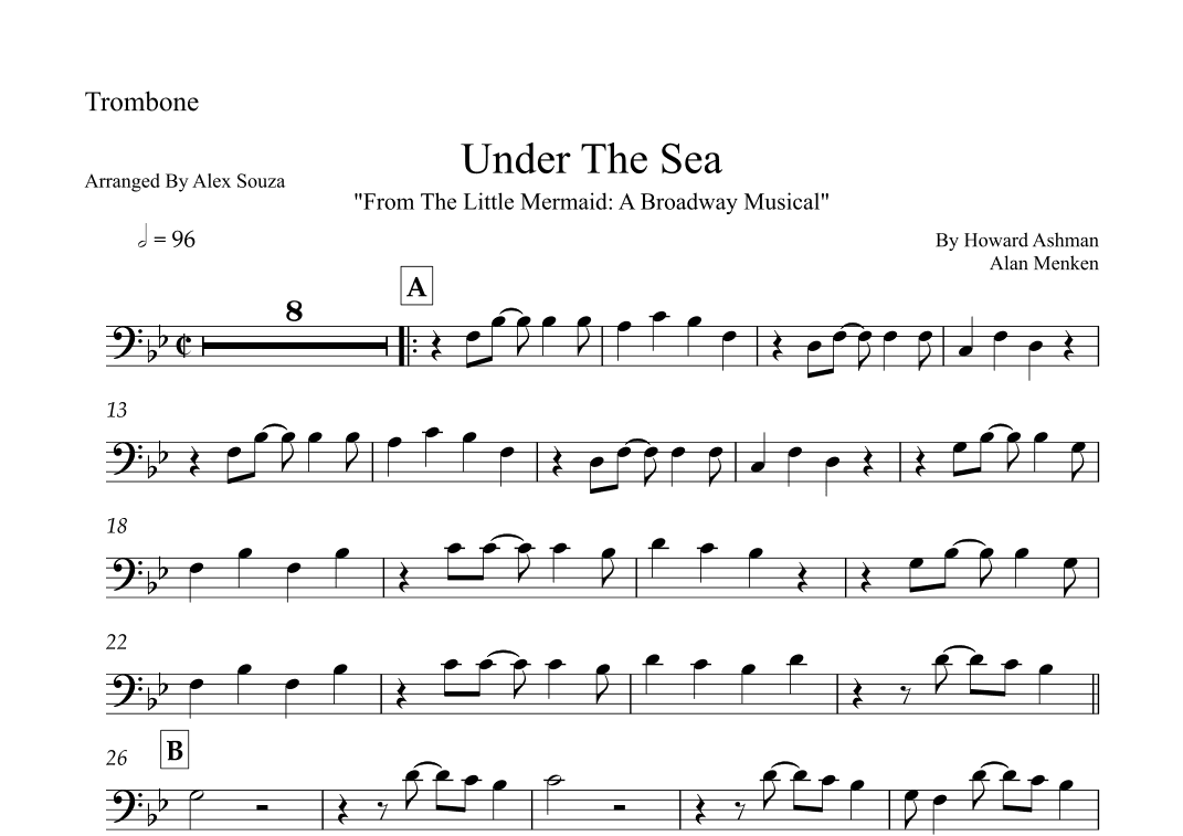Under The Sea (arr. Alex Souza)