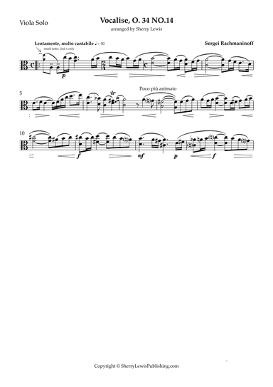 Vocalise (arr. Sherry Lewis)