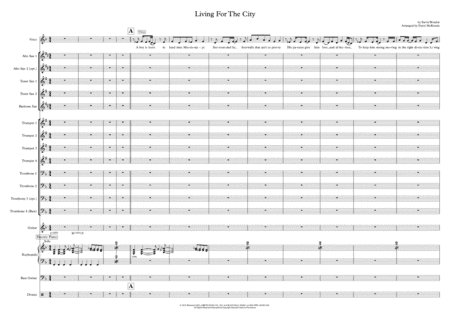 Living For The City (arr. Daryl McKenzie)