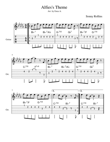 Alfie's Theme (arr. Enea A.)