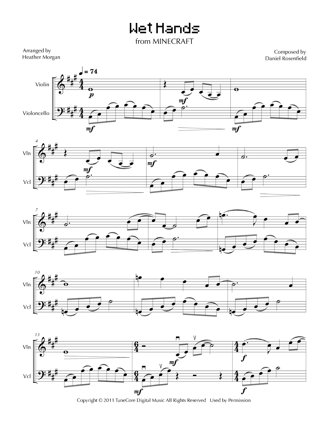 Wet Hands (arr. Heather Morgan)