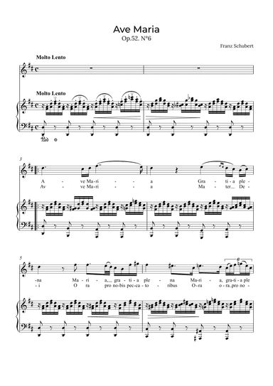 Ave Maria Schubert - Soprano in D (arr. Alex Nunes Rodrigues)