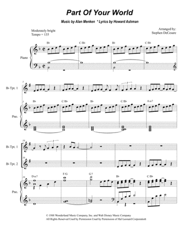 Part Of Your World (arr. Stephen DeCesare)
