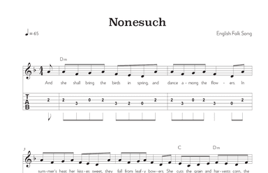 Nonesuch (arr. Riverside Guitar School)