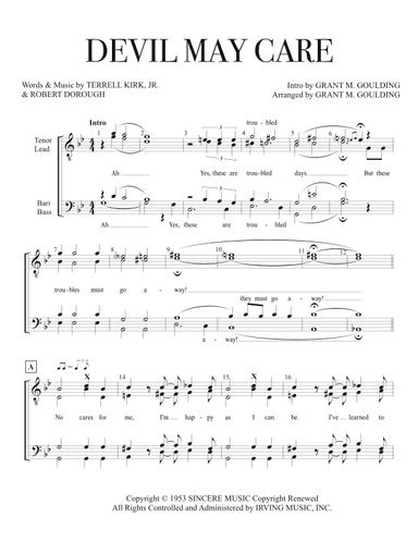 Devil May Care (arr. Grant M. Goulding)
