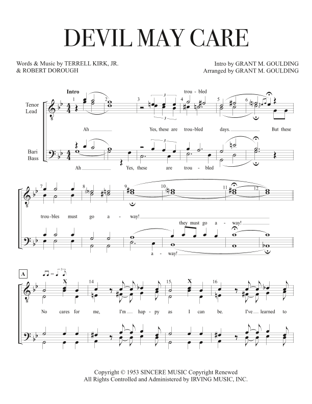 Devil May Care (arr. Grant M. Goulding)