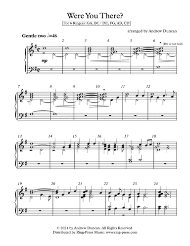 Were You There? - 6 Handbell Ringers (arr. Andrew Duncan)