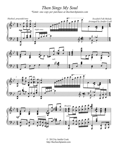 Then Sings My Soul (arr. Arranged by Jenifer Cook)