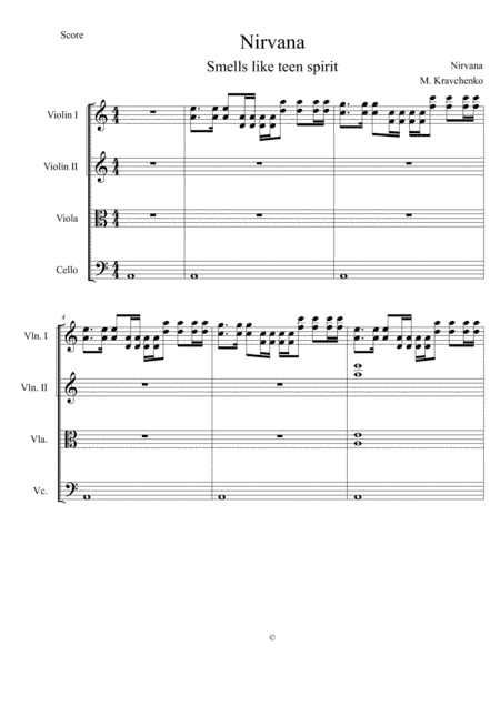 Smells Like Teen Spirit (arr. Maksym Kravchenko)