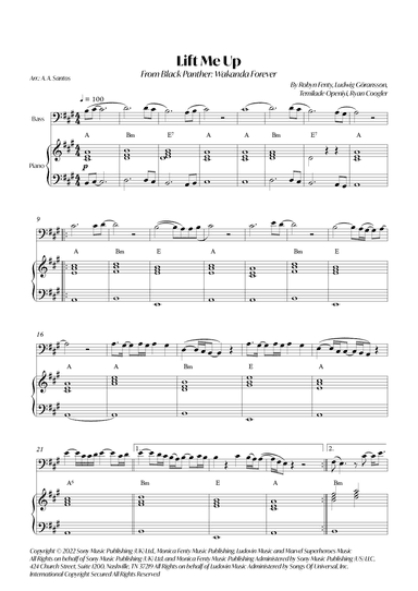 Lift Me Up (arr. André Alberto Santos)