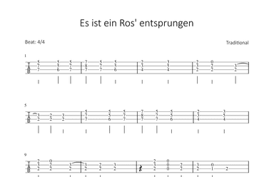 Es ist ein Ros` entsprungen (arr. Bettina Schipp)