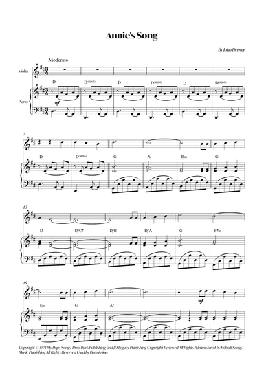 Annie's Song (arr. André Alberto Santos)