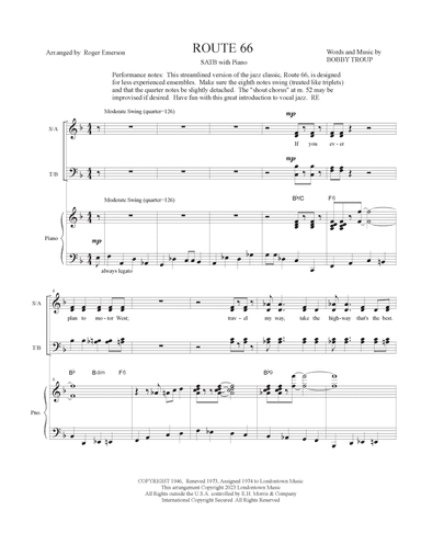 Route 66 (arr. Roger Emerson)