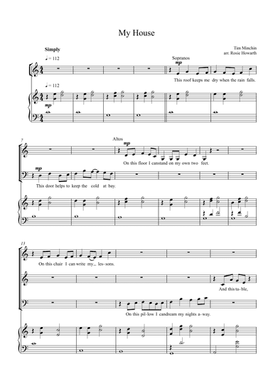 My House (arr. Rosie Howarth)