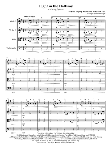 Light In The Hallway (arr. Matthew Wright)
