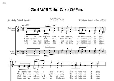 God Will Take Care Of You - SATB Choir (arr. César Madeira)
