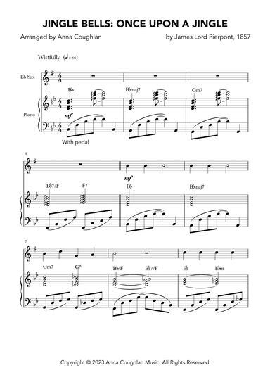 Jingle Bells  (once upon a jingle) (arr. Anna Coughlan)