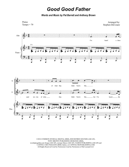 Good Good Father (arr. Stephen DeCesare)