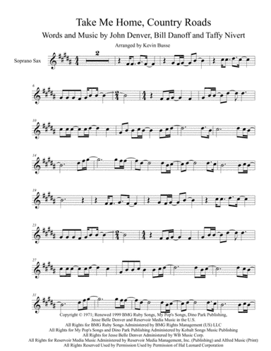 Take Me Home, Country Roads (arr. Kevin Busse)