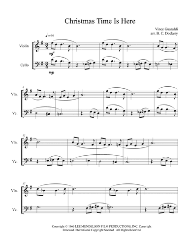 Christmas Time Is Here (arr. B. C. Dockery)