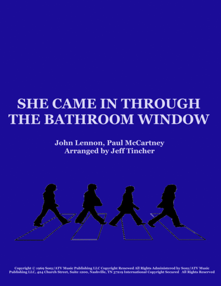 She Came In Through The Bathroom Window (arr. Jeff Tincher)