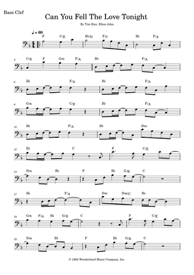 Can You Feel The Love Tonight (arr. Fabio Eduardo de Oliveira)
