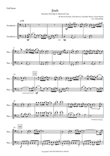 Jireh (arr. Fabio Britto)