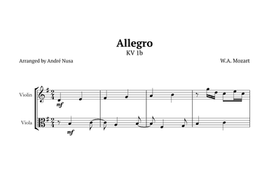 Allegro K1b (arr. André Nusa)