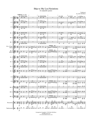 Skip To My Lou - for adaptable quintet (Very Easy) (arr. John McAllister)