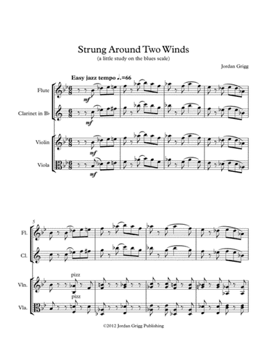 Strung Around Two Winds (a little study on the blues scale)